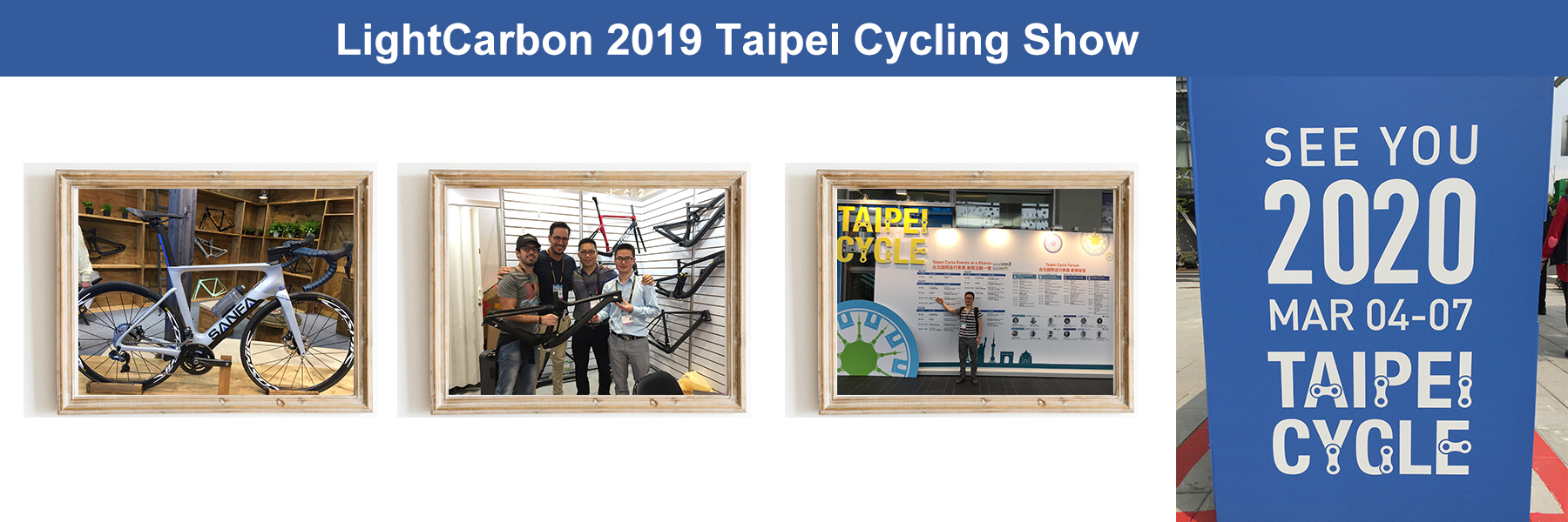 Spettacolo ciclistico di Taipei in carbonio leggero 2019
