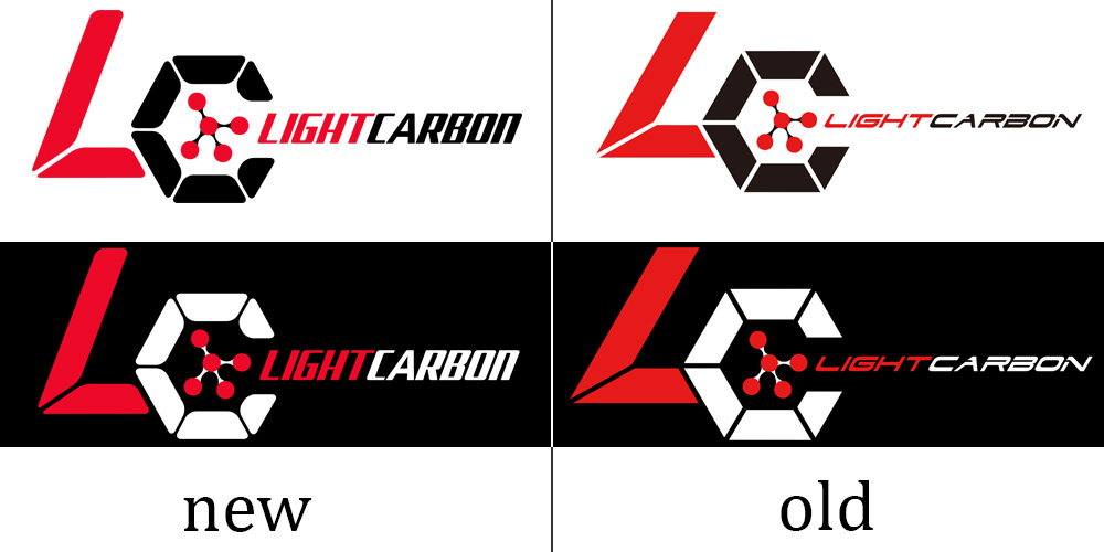 Logo LightCarbon nuovo vs vecchio