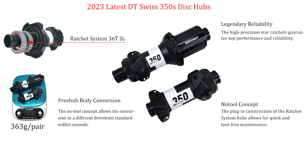 Le ultime specifiche dei mozzi DT Swiss 350