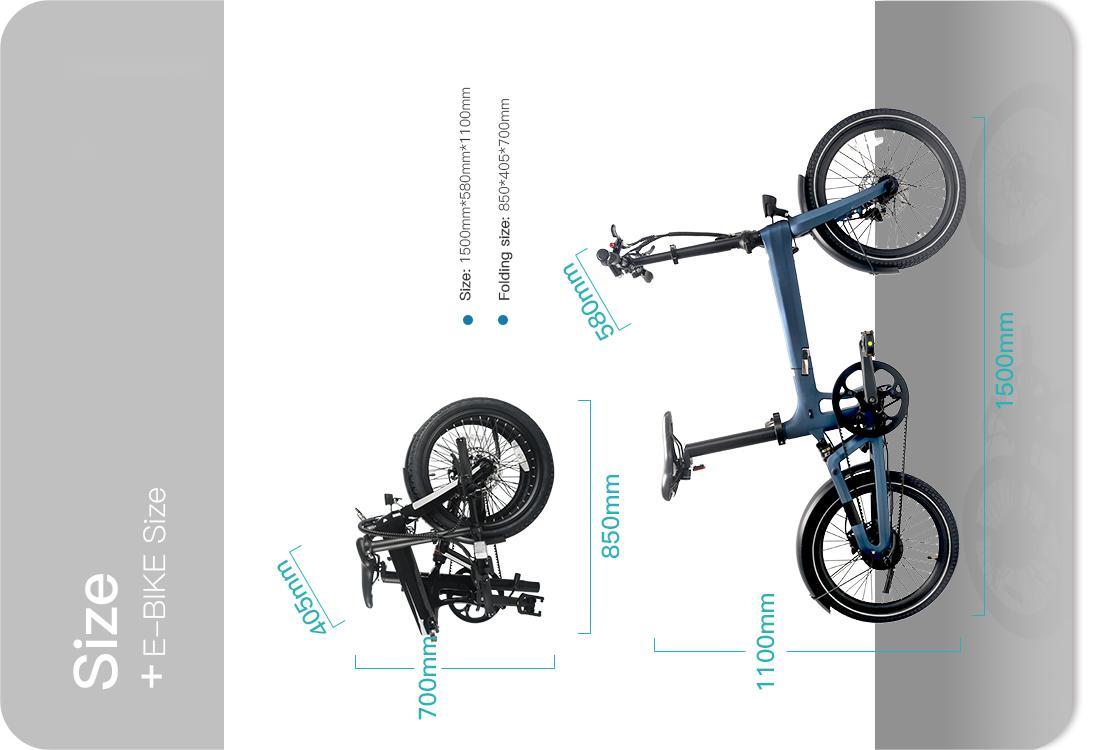 Bicicletta elettrica pieghevole LCE-XO-5