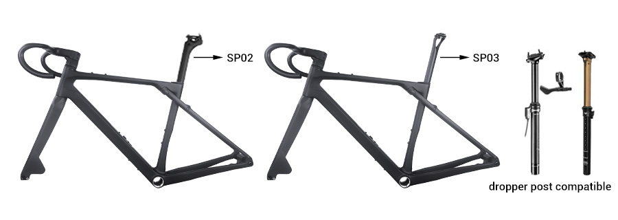 SP02 and SP03 carbon seat post optional